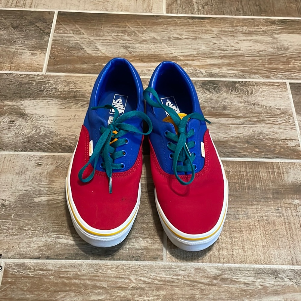 Multi-color Vans, worn once! Great price, shipping discount as well!